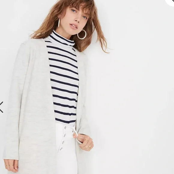 Madewell Sweaters Madewell Heather Grey Lombard Sweatercoat